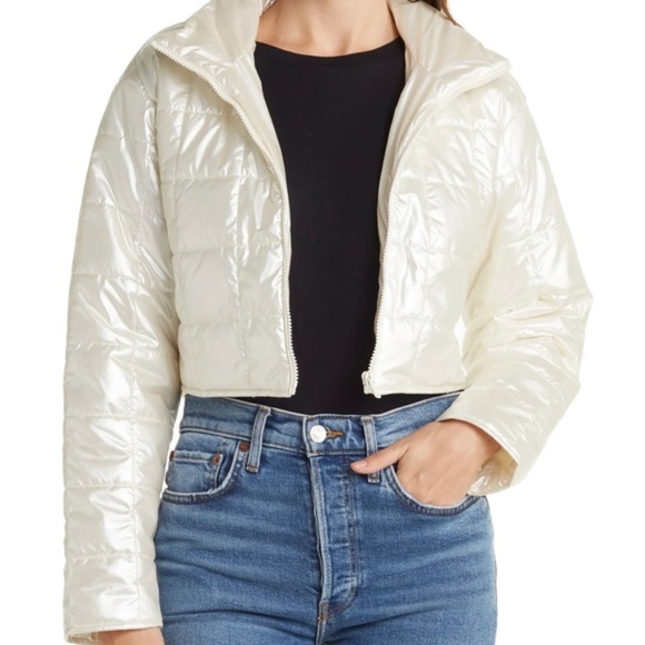 Metallic Puffer Jacket - Picture 1 of 6